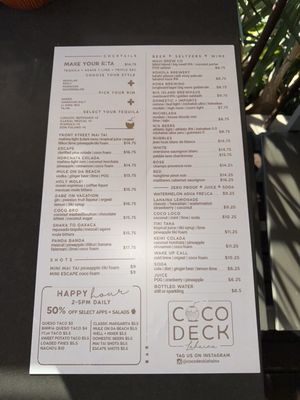 Menu photo 8 Coco Deck Lahaina, HI