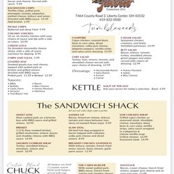 Log Cabin Tavern - Menu