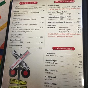 Junction Cafe - Appetizers, soups, salads, hamburgers - Mexican Near Me - Pharr, Texas
