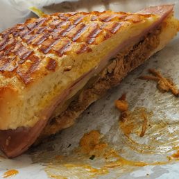 spicy cuban sandwich- hella big and tasty!! spicy cuban sandwich- hella big and tasty!!