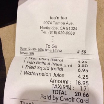 Tea 'n Tea - Enough for two and leftovers. - Coffee & Tea Near Me - Northridge, California