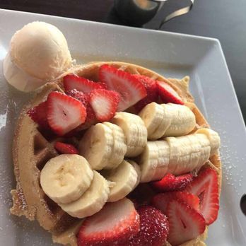 Millie's Cafe - Gluten Free Waffle w/ Strawberries and Bananas. My daughter loves it! - Breakfast & Brunch Near Me - Los Angeles, California Millie's Cafe - Gluten Free Waffle w/ Strawberries and Bananas. My daughter loves it! - Breakfast & Brunch Near Me - Los Angeles, California