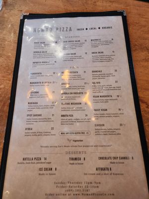 Menu photo 3 Nomad Pizza Princeton, NJ Menu photo 3 Nomad Pizza Princeton, NJ
