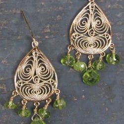 Stone Blessings Handmade Jewelry - Peridot birthstone jewelry for August. Gemstone meaning is to bring the will and emotions into alignment, and decrease fear.