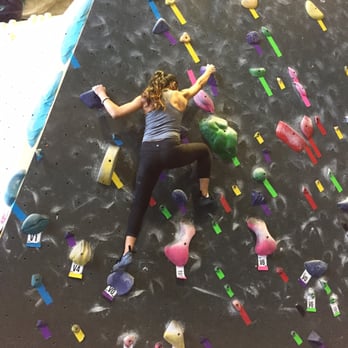 Dogpatch Boulders - Clearly my right foot was on the wrong color. For someone who had never climbed like this or with harnesses, it was super fun! - Gyms Near Me - San Francisco, California Dogpatch Boulders - Clearly my right foot was on the wrong color. For someone who had never climbed like this or with harnesses, it was super fun! - Gyms Near Me - San Francisco, California
