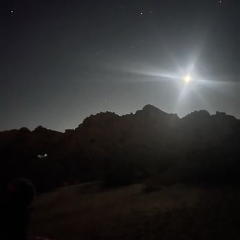 Indian Cove Campground - Late-night iphone 13 night camera - Campgrounds Near Me - Twentynine Palms, California