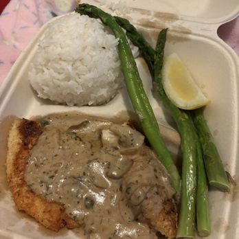Nico's Kailua - Catch of the Day - Panko covered Opah with creamy caper and lemon sauce (not exactly sure if I'm quoting the sauce correctly). - Seafood Near Me - Kailua, Hawaii Nico's Kailua - Catch of the Day - Panko covered Opah with creamy caper and lemon sauce (not exactly sure if I'm quoting the sauce correctly). - Seafood Near Me - Kailua, Hawaii