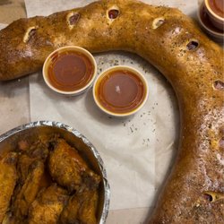 Sal's Pizza - Large Sal's Stromboli with wings
