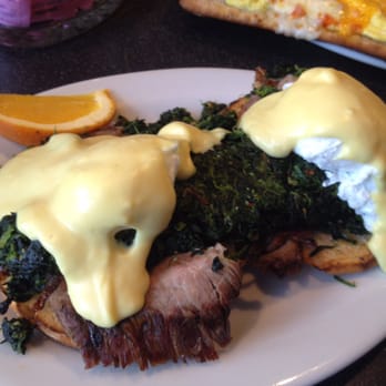 Paul Gregory's - Beef tenderloin and spinach eggs benedict. Freakin amazing! Awesome flavors! - Bakeries Near Me - Southington, Connecticut Paul Gregory's - Beef tenderloin and spinach eggs benedict. Freakin amazing! Awesome flavors! - Bakeries Near Me - Southington, Connecticut
