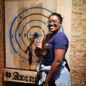 Axem Axe Throwing - Bullseye for the birthday girl! - Axe Throwing Near Me - West Covina, California Axem Axe Throwing - Bullseye for the birthday girl! - Axe Throwing Near Me - West Covina, California