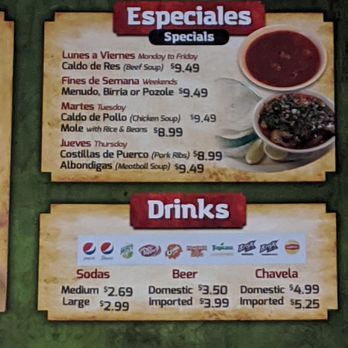Taqueria Guerrero - Menu - Mexican Near Me - Indio, California