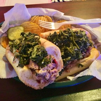 Sandy's Beef & Ale - Tailgater Sandywich with Broccoli Rabe - Sandwiches Near Me - Langhorne, Pennsylvania Sandy's Beef & Ale - Tailgater Sandywich with Broccoli Rabe - Sandwiches Near Me - Langhorne, Pennsylvania