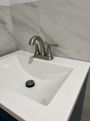New Addition - We added this bathroom in a warehouse for our friends at Lucas Heating and Air. Starting from fresh dirt to this beautiful bathroom was exciting to get to be a part of. For your next addition or project give us a call.