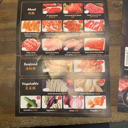 Menu for BBQ