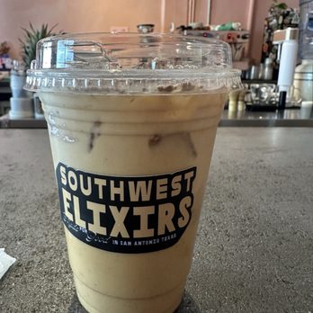 Southwest Elixirs - The Iced Terra Latte - Juice Bars & Smoothies Near Me - San Antonio, Texas