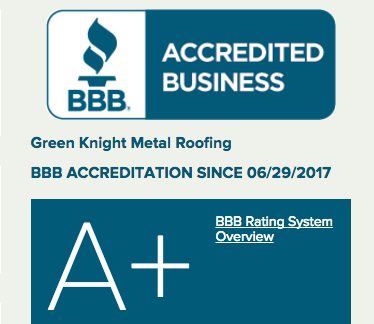 Slide of Green Knight Metal Roofing