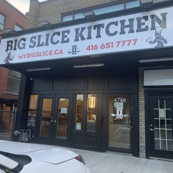 Big Slice Kitchen - The front; there's a parking lot too - Pizza Near Me - Toronto, Ontario