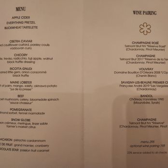 Knife Pleat - Holiday Menu Dec 2023 - French Near Me - Costa Mesa, California Knife Pleat - Holiday Menu Dec 2023 - French Near Me - Costa Mesa, California