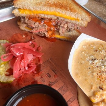 Bud’s Classic BBQ - Grilled cheese pulled pork - Barbeque Near Me - Columbia, Missouri
