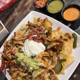 Chicken fajita nachos Chicken fajita nachos