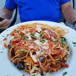 River's Edge - Seafood fra-diavolo. Spicy and very tasty