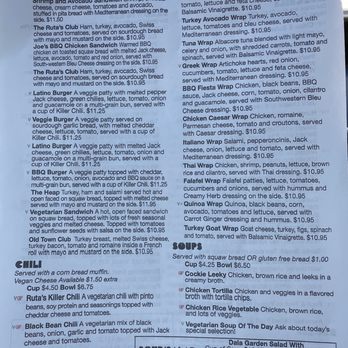 Rutabegorz - Menu as of 7/17/2020 - Wraps Near Me - Orange, California