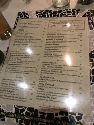 Menu photo 8 Via Brasil Restaurant New York, NY Menu photo 8 Via Brasil Restaurant New York, NY