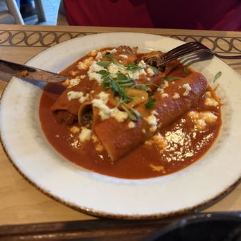 Mijo Modern Mexican - Beef enchiladas, like I said, they tasted like Mexican fast food in a container that someone put on a plate. - Mexican Near Me - Las Vegas, Nevada Mijo Modern Mexican - Beef enchiladas, like I said, they tasted like Mexican fast food in a container that someone put on a plate. - Mexican Near Me - Las Vegas, Nevada