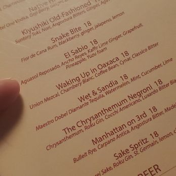 RedFarm - Partial Drink menu - Chinese Near Me - Austin, Texas RedFarm - Partial Drink menu - Chinese Near Me - Austin, Texas