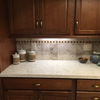 AV Counters and Cabinets - Custom Full Height Back Splash - Done by AV Counters and Cabinets - Countertop Installation Near Me - Palmdale, California
