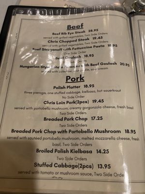Menu photo 1 Chris's Restaurant Brooklyn, NY