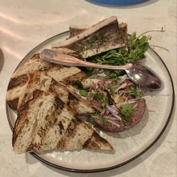 Sugarcane - Steak Tartare & Bone Marrow ($32) - Cocktail Bars Near Me - Las Vegas, Nevada