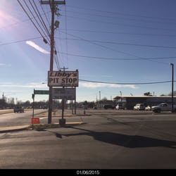 Libby's Pitstop - Even the sign is a little worn.