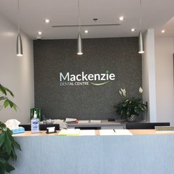 Mackenzie Dental Centre - Front desk with logo