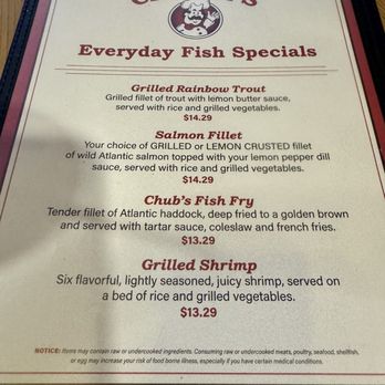 Chubby's - Menu - Specials - American Near Me - Dallas, Texas