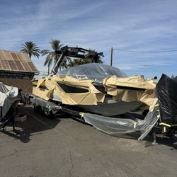 Fiberglass repair and painting