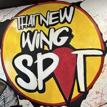 That New Wing Spot - Logo on wall - Chicken Wings Near Me - Pittsburgh, Pennsylvania