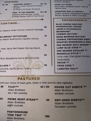 Menu photo 1 Jesses Restaurant Magnolia Springs, AL Menu photo 1 Jesses Restaurant Magnolia Springs, AL