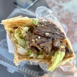 Liang Crispy Roll - Marinated Beef Crispy Roll ($11 large) - beef was good but would choose diff protein next time, roll was very flavorful and tasty