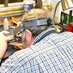 Lawton Ft Sill Gold Exchange - Our JA Bench Master Jeweler William McMillin at work.