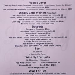 Hot Dog Diggity - MENU (FRONT/BACK)