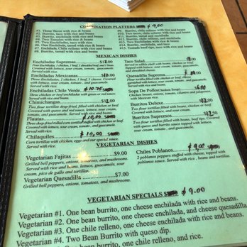 Chile Verde Mexican Restaurant - the menu - Mexican Near Me - Winter Haven, Florida