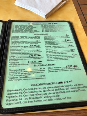 Menu photo 4 Chile Verde Mexican Restaurant Winter Haven, FL