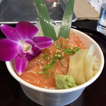 Pike Kitchen - Salmondon cup $7.95 usually, got it for $5 on cinco de mayo. small bowl a bit bigger than size of my wrist. Not a good value but tasty! - Korean Near Me - Rockville, Maryland Pike Kitchen - Salmondon cup $7.95 usually, got it for $5 on cinco de mayo. small bowl a bit bigger than size of my wrist. Not a good value but tasty! - Korean Near Me - Rockville, Maryland
