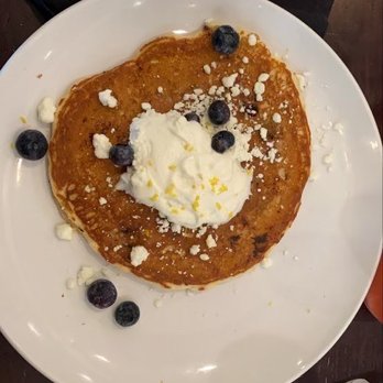 Another Broken Egg Cafe - Lemon Blueberry Goat Cheese Pancake - Breakfast & Brunch Near Me - New Orleans, Louisiana