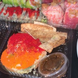 a variety of sushi and rolls a variety of sushi and rolls