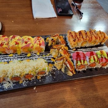Sushi Master - Volcano Roll(6pc) 53. Jurassic Roll(8pc) Mango Madness Roll(8pc) 48. Red Dragon Roll(8pc) Spicy Girl roll - Japanese Near Me - Rochester, New York Sushi Master - Volcano Roll(6pc) 53. Jurassic Roll(8pc) Mango Madness Roll(8pc) 48. Red Dragon Roll(8pc) Spicy Girl roll - Japanese Near Me - Rochester, New York