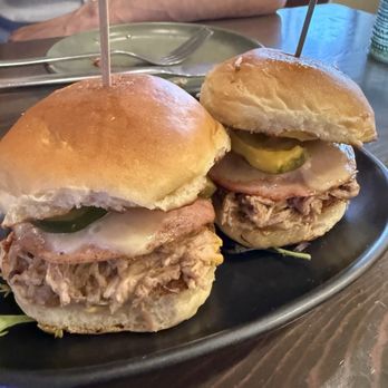 Guiso Latin Fusion - Cuban sliders were MEATY. Ham sliced super thin. Great texture and flavor. - Latin American Near Me - Healdsburg, California Guiso Latin Fusion - Cuban sliders were MEATY. Ham sliced super thin. Great texture and flavor. - Latin American Near Me - Healdsburg, California