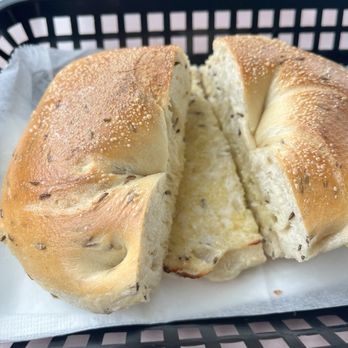Sunrise Bagel & Deli - Rye bagel with butter - Bagels Near Me - Kingston, New York Sunrise Bagel & Deli - Rye bagel with butter - Bagels Near Me - Kingston, New York