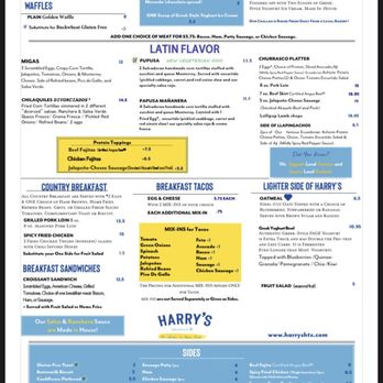 Harry's Restaurant - Menu - Breakfast & Brunch Near Me - Houston, Texas Harry's Restaurant - Menu - Breakfast & Brunch Near Me - Houston, Texas